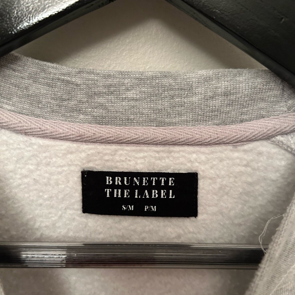 Brunette The Label Light Gray Sweatshirt - Picture 4 of 4